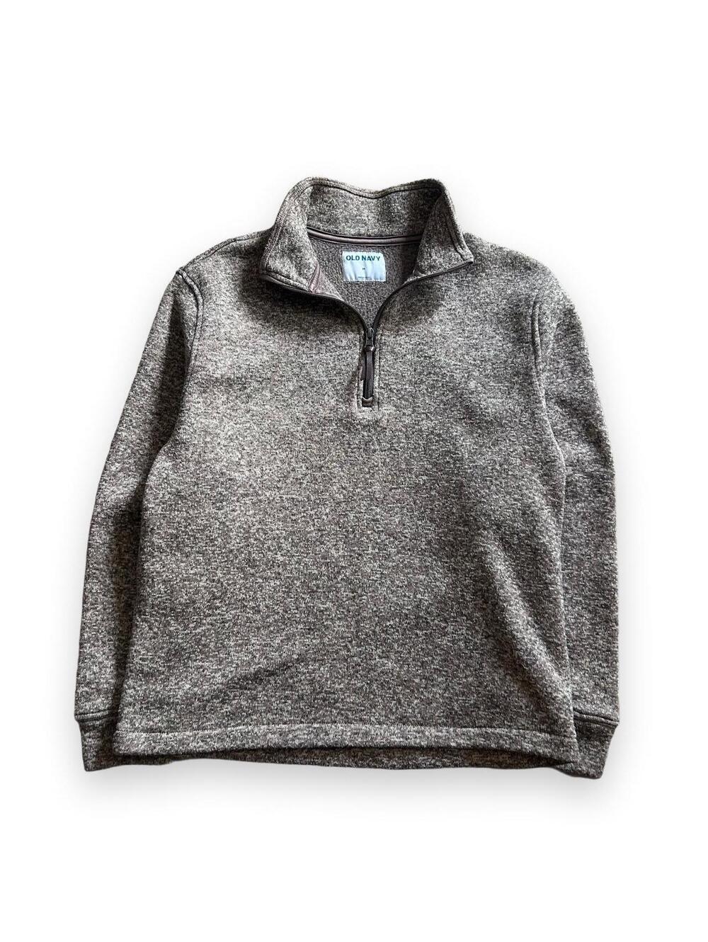 Old Navy brown heather quarter zip sweatshirt